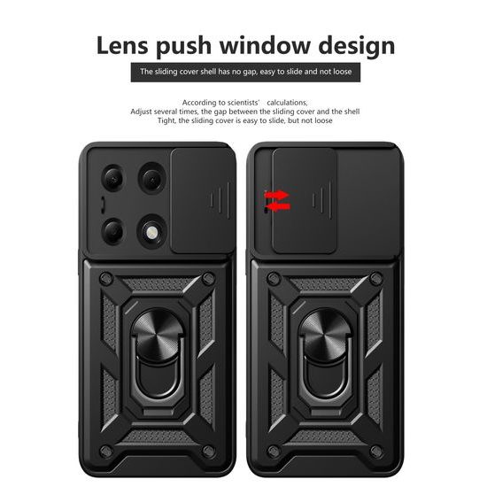 JP CamShield, Xiaomi Redmi Note 13 Pro 4G / Poco M6 Pro 4G, crni