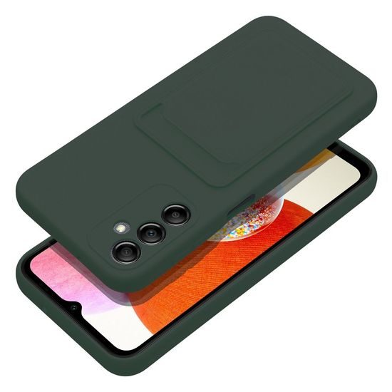 Husă Card Case, Samsung A14 5G / A14 4G, verde