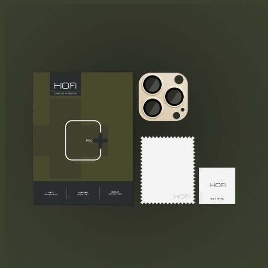 Hofi FullCam tvrzené sklo na čočku, iPhone 14 Pro / 14 Pro Max, zlaté