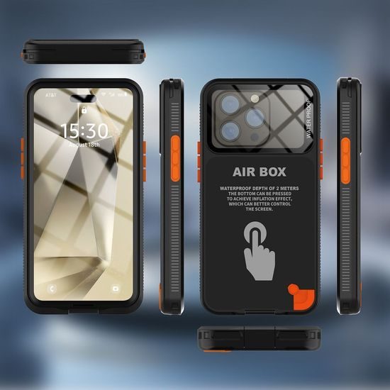 Univerzalni vodoodporen etui Shellbox Airbox 6.1, črn