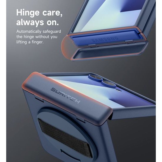 Suritch 360° Kickstand θήκη Samsung Galaxy Z Flip 7, μπλε
