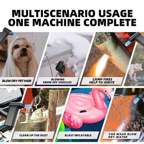 Air Duster Turbo 131000RPM Ηλεκτρικός χειροκίνητος φυσητήρας και στεγνωτήρας