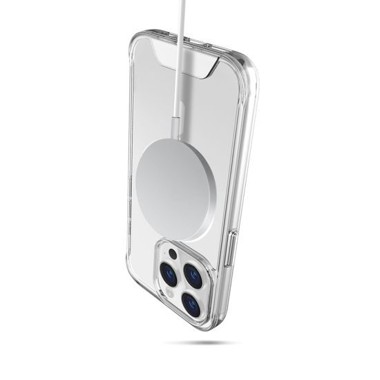 JP MagFit MagSafe etui z certyfikatem SGS 1.2M, iPhone 15 Pro Max, przezroczysty
