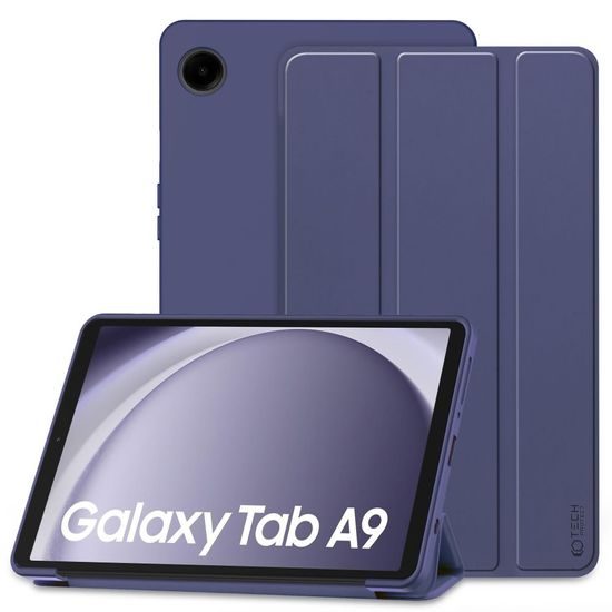 Tech-Protect SmartCase Samsung Galaxy Tab A9 8.7" (X110 / X115), albastru inchis