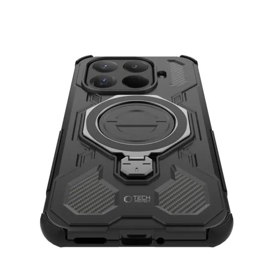 Tech-Protect TacticStand MagSafe Hoesje - Xiaomi 15T Pro - met Standaard - MagSafe geschikt - Zwart