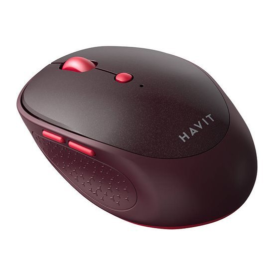 Havit MS76GT Univerzální bezdrátová myš 800-1600 DPI, červená