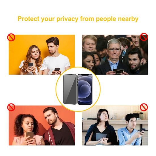 Privacy 5D Zaštitno kaljeno staklo, iPhone Xs Max / 11 Pro Max