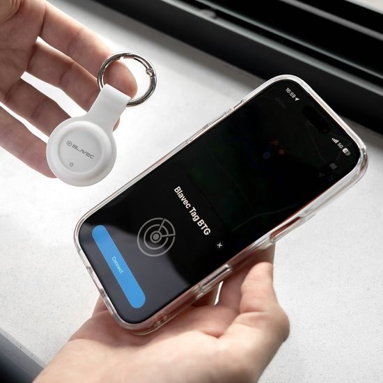 Blavec GPS Bluetooth Tracker Tag BTG-01 - voor Apple en Android - Wit