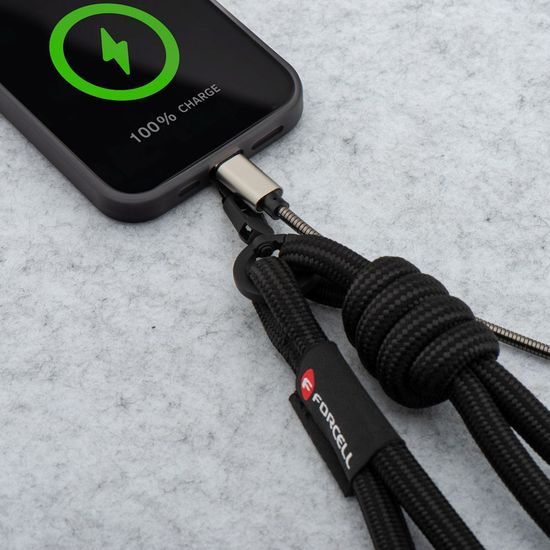 Forcell F-Design S10X165 Crossbody ιμάντας, μαύρος