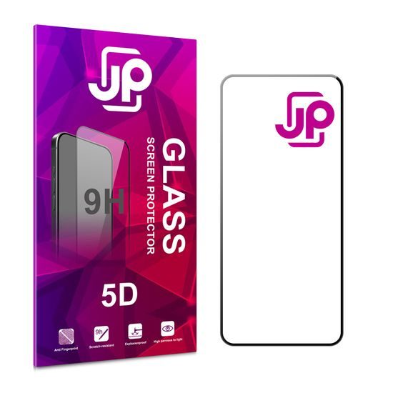 JP 5D zaščitno kaljeno steklo, Xiaomi Redmi Note 12S, črno