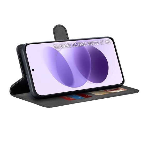 Techsuit Diary Book, Xiaomi Redmi Note 17 4G / Note 17 5G, černé