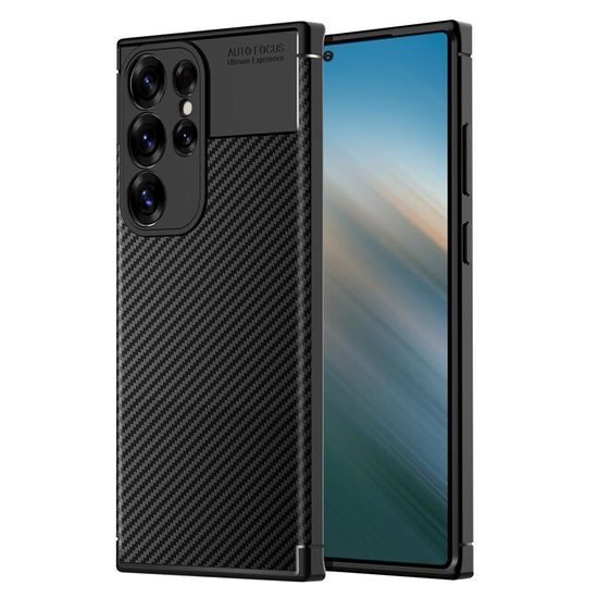 Techsuit CarbonFiber, Samsung Galaxy S25 Ultra, μαύρο