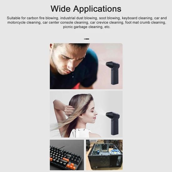 Techsuit Mini Air Duster (X3), μαύρο