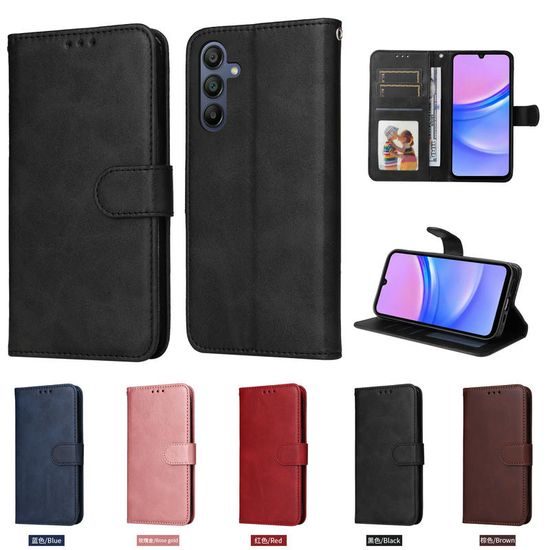 Samsung Galaxy A18 klappümbris magnetiga – must