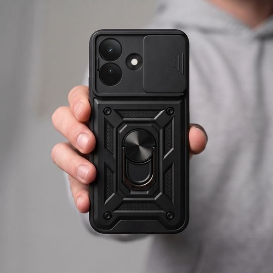 Tech-Protect CamShield Pro Schutzhülle für Xiaomi Redmi Note 17 Pro 5G - Hybrid Case mit Kameraschutz und 360° Ring - Schwarz