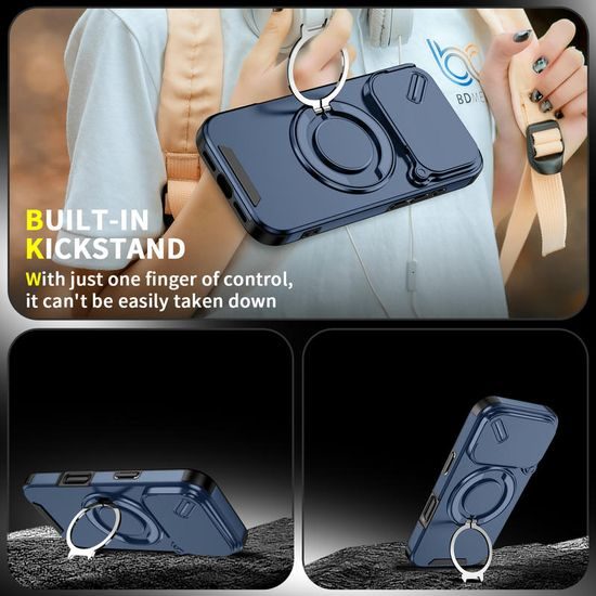 Camslide Stand Hülle, iPhone 17 Pro, blau