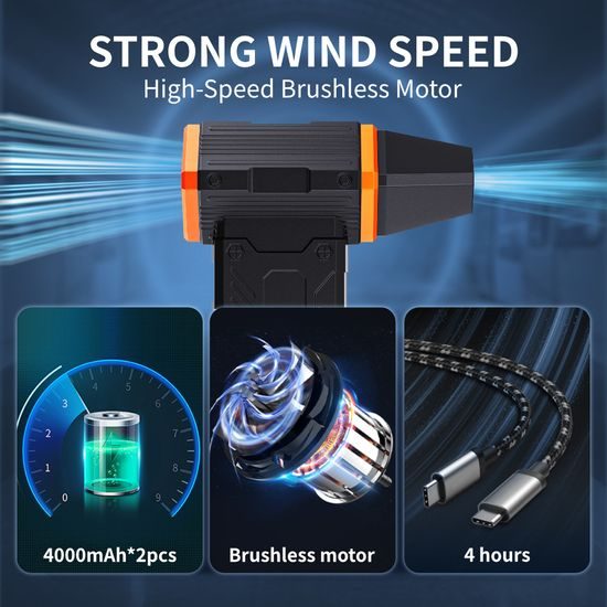 Turbo Air Duster 130.000 RPM φορητός ασύρματος καθαριστής αέρα