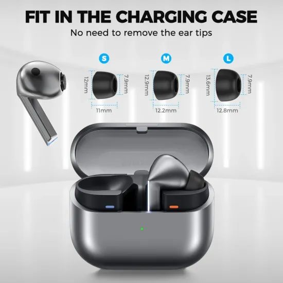 Tech-Protect Ακροφύσια Αυτιών 3 τεμάχια, Samsung Galaxy Buds 3 Pro, γκρι