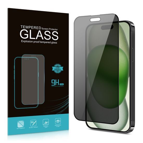 Privacy 5D edzett üveg, iPhone 15