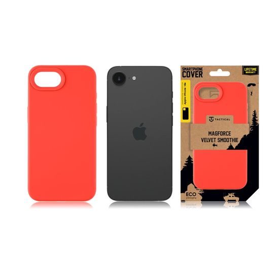 Θήκη Tactical MagForce Velvet Smoothie, iPhone 16e, κόκκινη