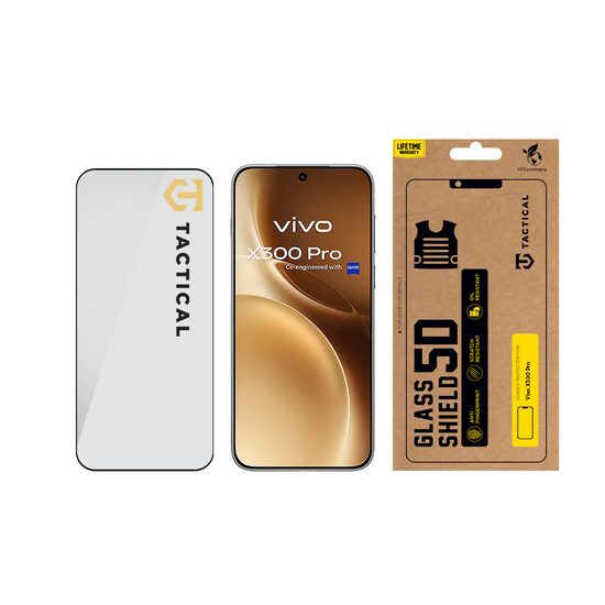 Tactical Glass Shield 5D γυαλί για Vivo X300 Pro, μαύρο