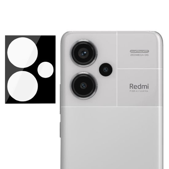 Sticlă Techsuit pentru obiectivul camerei foto, Xiaomi Redmi Note 13 Pro+ 5G, negru
