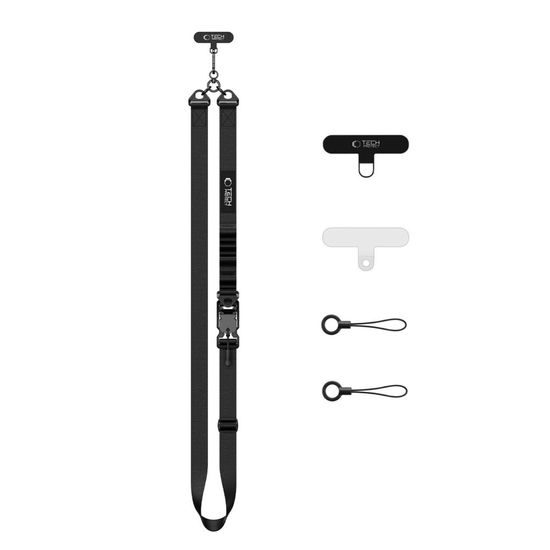 Tech-Protect C9S Crossbody popruh, černý