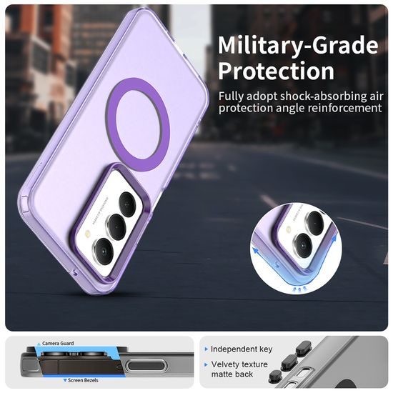 Techsuit CandyCase MagSafe, Xiaomi Redmi 15 4G / 5G, μωβ