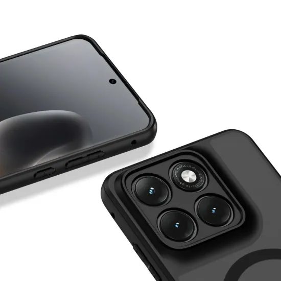 Tech-Protect MagMat Schutzhülle für Motorola Edge 70 Fusion / Fusion Plus 5G - MagSafe kompatibel - Schwarz Matt