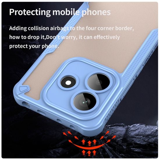 Θήκη ArmorShield Hybrid, Xiaomi Redmi Note 14 5G, μπλε