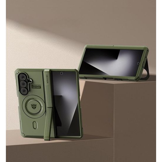 Θήκη Dexnor MagSafe Kickstand για Samsung Galaxy Z Fold 7, πράσινη