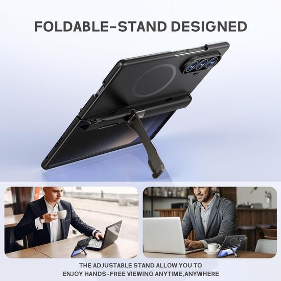 BiQiHR θήκη + μεμβράνη προστασίας privacy, Samsung Galaxy Z Fold7, μαύρη