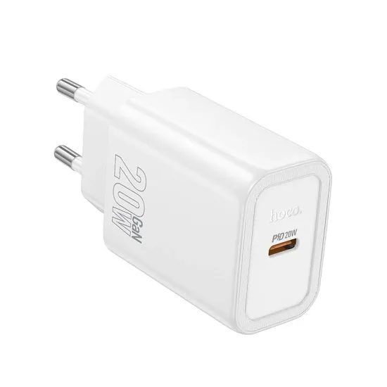 Hoco N60 Snellader - USB-C - PD QC 20W - Wit
