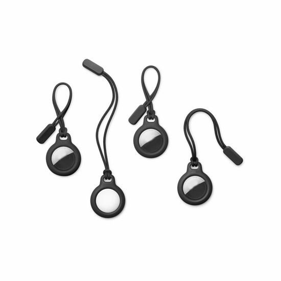 Tech-Protect Rough Chain κρεμαστό, Apple AirTag, μαύρο, 2 τεμάχια