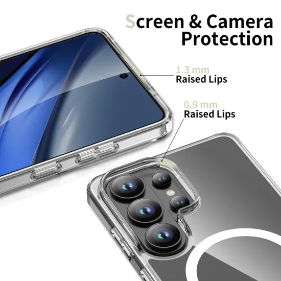 Tech-Protect Flexair Hybrid s MagSafe, Samsung Galaxy S26 Ultra, průhledný