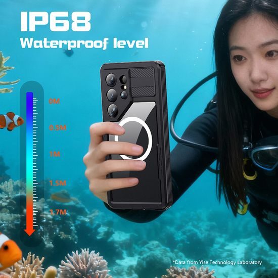 ShellBox IP68 maska, Samsung Galaxy S26 Ultra, crna