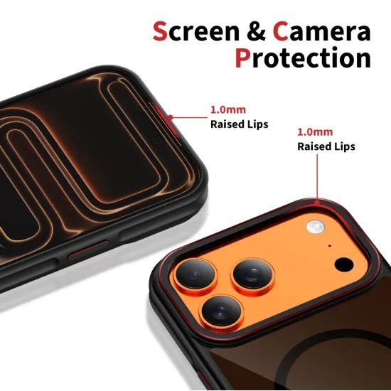 Tech-Protect MagHybrid MagSafe, iPhone 17 Pro, κόκκινο-μαύρο