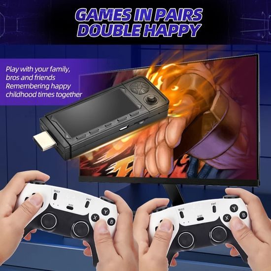 X9 Pro Retro κονσόλα με δύο ασύρματα χειριστήρια, HDMI, Game Stick, 4K