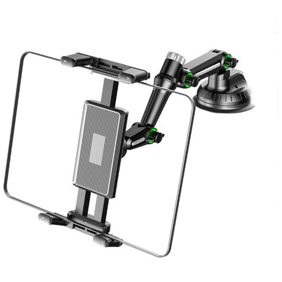 Techsuit Βάση Αυτοκινήτου Πολλαπλών Χρήσεων για Tablet / Τηλέφωνο, Μαύρη