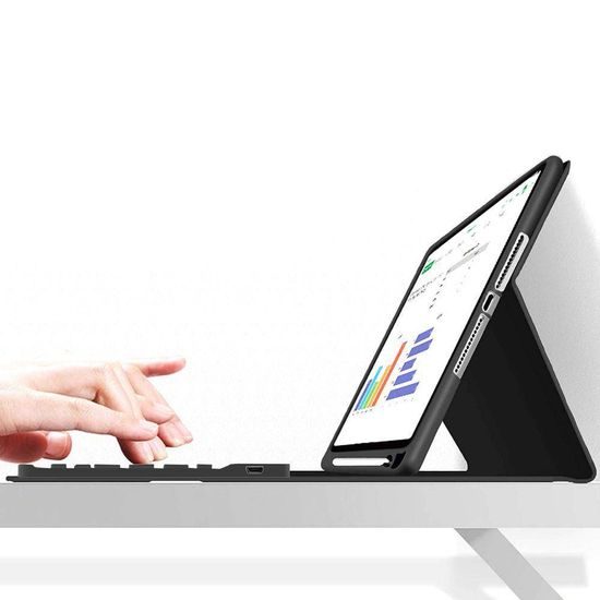 Husă Tech-Protect SC Pen + tastatură, Apple iPad 10.9 2022, neagră