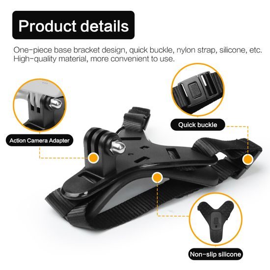 Set profesionalnih nosača za motocikl i nosač za bradu kacige za akcijske kamere