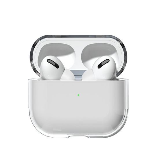 Pevné a tvrdé pouzdro na AirPods 1 / 2, průhledné (pouzdro A)