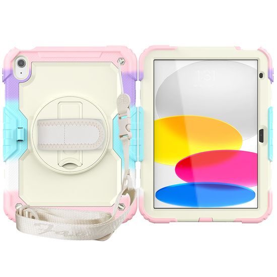 JP Solid360 Rainbow θήκη για tablet, iPad 10.9 2022 (iPad 10) / iPad 11 2025 (iPad 11)