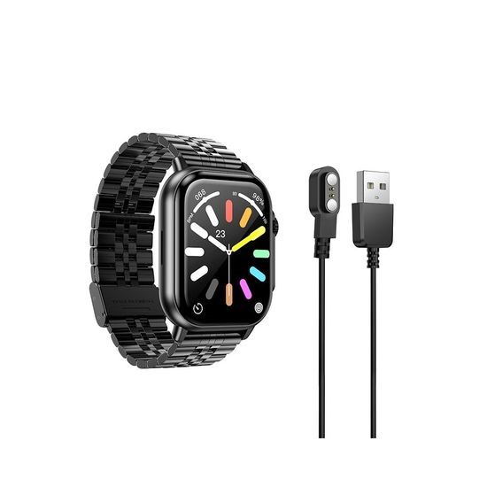 Hoco DYD02 Chytré hodinky s funkcí hovoru, 2,02" TFT, černé