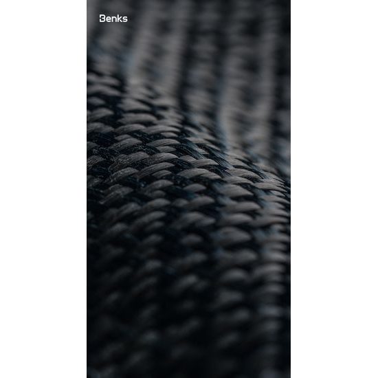 Benks Magnetic Armor Air Armor Grid Kevlar θήκη Metal Frame, iPhone 17 Pro Max, μαύρη