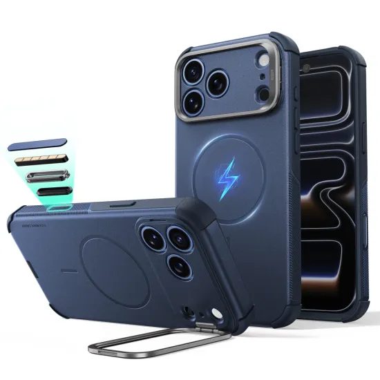 Kryt ESR Cyber Tough Kickstand MagSafe, iPhone 17 Pro Max / 18 Pro Max, modrý