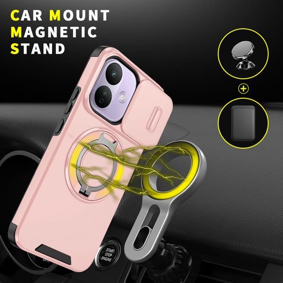 Camslide Stand obal, Xiaomi Redmi Note 17 Pro 5G / Note 17 Pro Max 5G, růžový
