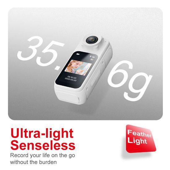 S83 Mini magnetická kamera 1080P, 180° rotácia, ultra kompaktná, biela