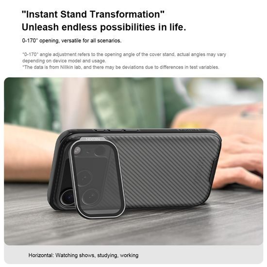 Nillkin CamShield Prop, iPhone 17 Pro, διάφανο / μαύρο