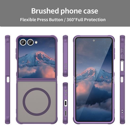 Techsuit HaloFrost II MagSafe, Samsung Galaxy Z Flip 7, μωβ